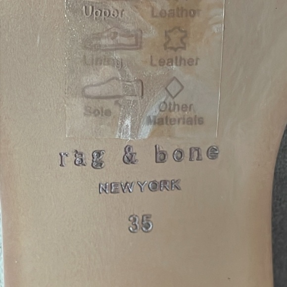 New Rag & Bone Rover Block Heel Chelsea Booties Ankle Boots Suede Tan Sz 35 - Picture 10 of 14